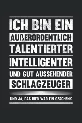 Lustiges Schlagzeug Notizbuch (liniert) Drummer Schlagzeuger