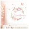 Little Deco Wandsticker Blumenranke mit Name Wandtattoo für Kinderzimmer Babyzimmer Wandaufkleber Wunschname Wanddeko DL861-1