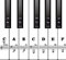 AIEX Piano Keyboard Stickers for 88/61/54/49 Key, Piano Notes Stickers Removable and Clear Piano Keyboard Letters for Beginners Kids (Black and White)