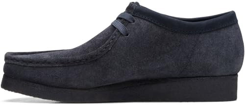Clarks - Mens Wallabee Shoe, Color Ink Hairy, Size: 8.5 UK