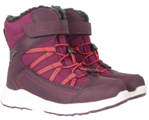Mountain Warehouse Denver Kids Unisex Waterproof Snow Boots, Textile Upper, Sherpa Lining, TPR Rubber, Boys & Girls - Best for Winter Skiing, Sports, Walking & Outdoors
