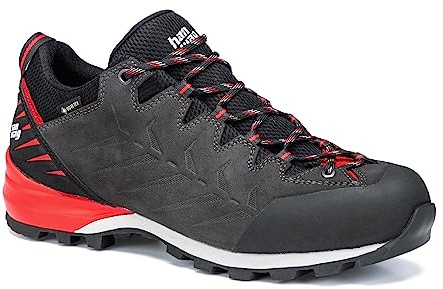 Hanwag M Makra Pro Low GTX Grau - Gore-Tex Robuster wetterfester Herren Gore-Tex Zustiegsschuh, Größe EU 40.5 - Farbe