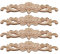 Hezhou Holz Ornament Holzornamente für Möbel Vintage Deko Geschnitztes Holz Skulptur Applique Onlay Lange Geschnitzte Holzschnitzerei Applikation Unbemalte für Möbel (F)