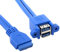 CY Cavo USB 3.0 Femmina 50cm, 20Pin Header, Dual Porte, Scheda Madre, Desktop & Motherboard