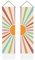 AHANDMAKER 2-teiliger Regenbogen-Sonnenteppich, vertikaler Sonnenuntergang, Sonnenaufgang, Wandbehang, Wandteppich, ästhetische Dekoration für Wohnzimmer und Schlafzimmer (130 x 33 cm)