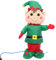 Yardwe Weihnachtsdeko 1 Satz Aufblasbares Elfen-Luftmodell Weihnachtsschmuck Outdoor- Außendekoration Aufblasbare Weihnachtsparty-Dekoration Elfenmodell Weihnachtsgarten-Ornament