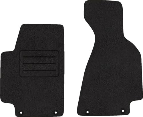 Velours VORNE Fußmatten Schwarz LUX für Audi 80 B4 Cabrio (1991-1996) 2-teilig