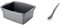 Addis 502813 Plastic Butler Large Rectangular Bowl, Metallic Silver, 12.5 Litre & Jumbo Washing Up Dish Brush, Metallic Silver