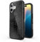 Speck CandyShell Grip Case iPhone 16 - Slim MagSafe Case for Women and Men - Black Glitter/Steel Black