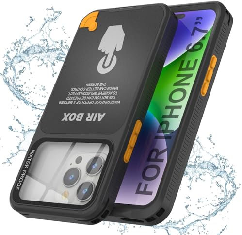 Punkcase Universelle wasserdichte Schutzhülle für iPhone 6,7 Zoll [HydroLock 6.7 Serie], überlegener Zugriff unter Wasser, schmutzdicht, staubdicht, schneefest, ultimativer Schutz für Abenteuersucher