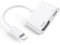 Beamingnet Adaptateur Lightning HDMi 【Certifié MFi】 iPhone et iPad Adaptateur Lightning AV Numérique Câble HDMI pour iPhone 14/13/12/11/XS/XR/X/8/7/iPad - Blanc