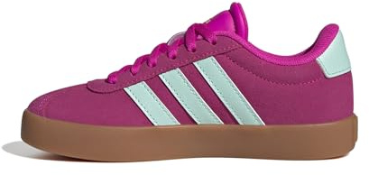 adidas VL Court 3.0 Shoes Kids Chaussures Mixte Enfant, Shock Pink Semi Flash Aqua Lucid Lemon, 39 1/3 EU