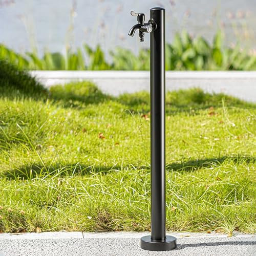 YUGXTH Colonne d'eau de Jardin, Jardin Autoportante avec Robinet, Distributeur d'eau, Robinet Antigel a Double Sortie, pour Irrigation et Lavage(95cm/37.4in)
