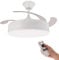 Ventilador de Techo con Luz LED 72W Blanco – Motor DC Silencioso, 6 Velocidades, Aspas Retráctiles, Mando a Distancia, Temporizador, Función Verano-Invierno, Bajo Consumo
