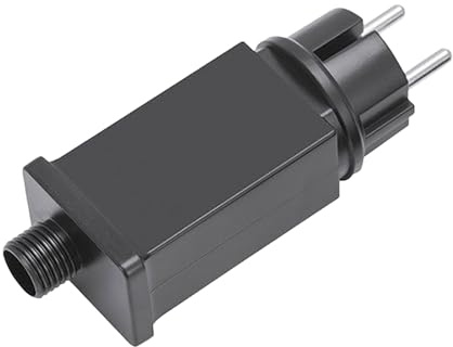 Adaptateur d'alimentation pour lumières LED, source d'alimentation pour éclairage extérieur 12 V prise UE | Transformateur basse tension étanche IP44 pour décoration de Noël extérieur Hal
