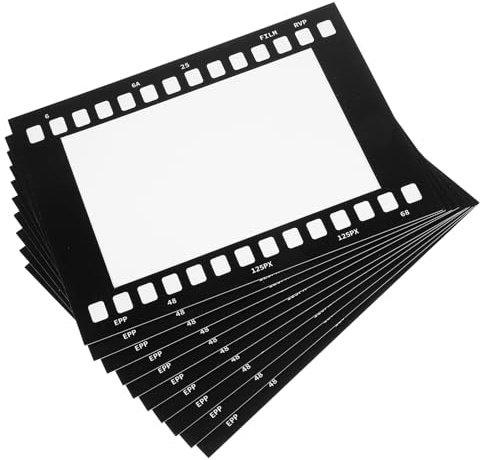 HIAKDOFT 10 Stück-pack Vintage Minirahmen aus Papier als Filmrolle Fotorahmen für Wand Leichter Retro Bilderrahmen zur Fotopräsentation und Wanddekoration