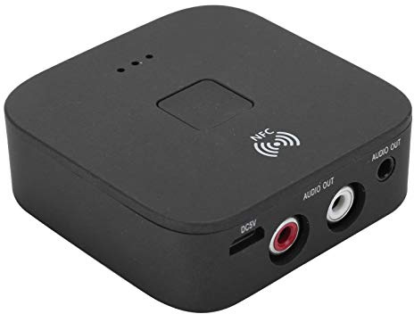 Dioche Cinch-Empfänger, 3,5-mm-AUX-Wireless-Adapter – 5.0 mit NFC, 20 M Übertragung, Geräuschreduzierend für Fernseher und Auto