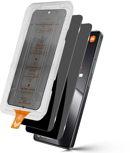 Locofun 2 Piezas Protector de Pantalla de Privacidad para Xiaomi 14T / 14T Pro, 9H Dureza Anti-Spy Antiespia Cristal Vidrio Templado, Sin Burbujas Fácil de instalar