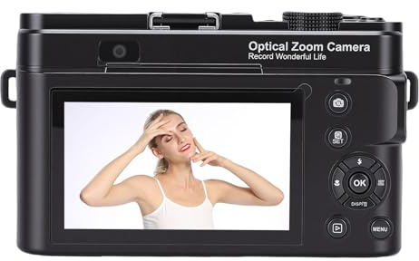 XUMIUZIY 4K Digitalkamera für Fotografie, 75 MP WiFi Autofokus Vlogging Kamera mit Vielseitigen Filtern und Integriertem Blitz, 12 facher Optischer Zoom, Ideal für Anfänger und Teenager
