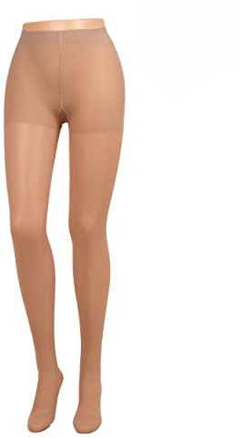 Compressana Calypso 70den - Feinstrick Stützstrumpfhose - Umstandsstrumpfhose mit extra weitem Leibteil - mittlere Stützwirkung mit 12-14 mmHg Kompression - Größe III - Farbe silk - 1 Stück