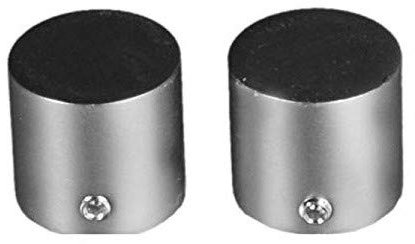 Liedeco Endkappe für Gardinenstangen Landhaus, ø 16 mm, 2 Stk chrom-matt