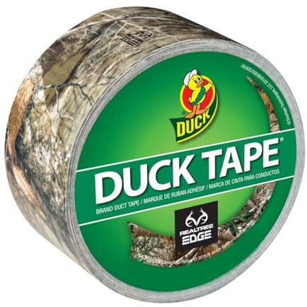Duck 241754 Brand 1409574 Bedrucktes Klebeband, Realtree Camouflage, 4,7 cm x 9,1 m, Einzelrolle, Mehrfarbig, 10.16x10.16x5.08 cm
