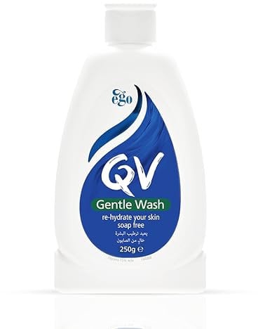 QV Gentle Wash (250g) Body Wash for Dry, Sensitive Skin, pH Balanced, Unscented, Soap Free Body Wash, Moisturising Soap alternative that lathers for Dry Skin, Eczema, Psoriasis, Dermatitis