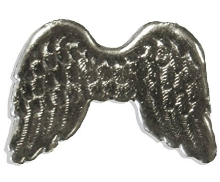 Engelsflügel extra klein, 2 x 2,5 cm, silber 35 Stück auf Blatt, aus geprägtem Papier