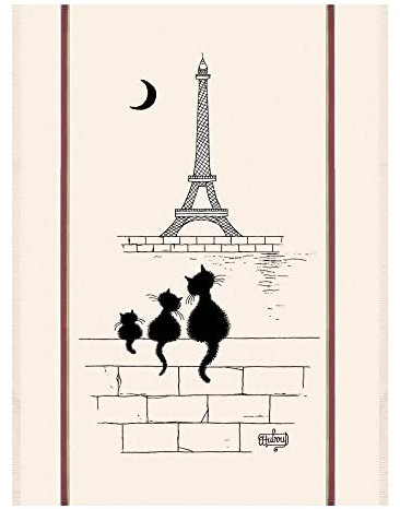 Katzen Tour Eiffel Geschirrtuch von Torchons ET bouchons