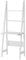 SoBuy FRG60-W Table Bureau Bibliothèque Étagère Style Échelle de 2 Tablettes et 1 Plan de Travail - Blanc