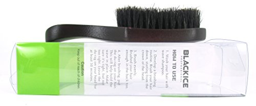 Black Ice Magic Wave 7'' Curved Club Brush Soft Premium Boar by Black Ice