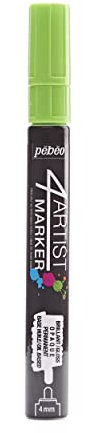 Pebeo 4Artist Light Green Marker - 4mm, Round