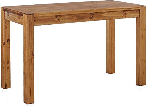 Esstisch Rio Kanto 120x73 cm Brasil Pinie Massivholz Größe und Farbe wählbar Esszimmertisch Küchentisch Holztisch Echtholz vorgerichtet für Ansteckplatten Tisch ausziehbar Brasilmöbel