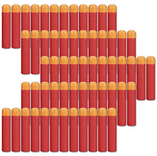 HONGCI 60er 9,5cm EVA Darts Pfeile für alle Nerf N-Strike Elite MEGA Blaster Toy Gun, Nerf MEGA Zubehör