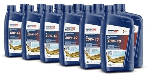 12x 1 L LITER EUROLUB GT SAE 10W/40 MOTOR-ÖL MOTOREN-ÖL 32121372
