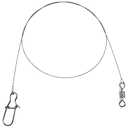 Saeger 10IT4039507207762IT10 Stahl Surfcasting Tb Leader 7 kg / 25 cm - extrem dünn - 2 Stück pro Sängerpaket/Iron Claw