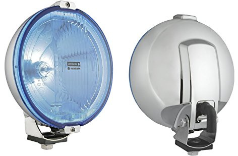 Zusatzscheinwerfer Angel Eyes Blau Chrom 12V