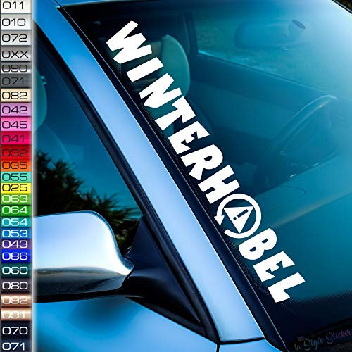 Winterhobel Frontscheiben Aufkleber Auto-Sticker, Winter Tuningsticker ESC Off Acc Winter DDC Schnee Tuning Fun Neu Winterfahrzueg