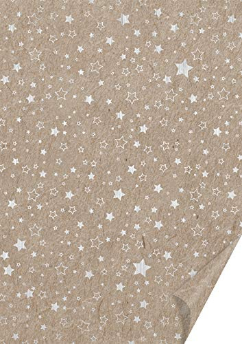 Heyda Naturkarton A4 220g Sterne SI
