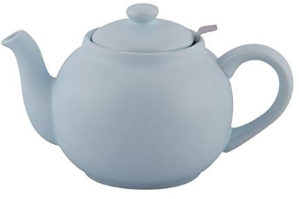 Plint Théière en faïence avec passoire en Acier Inoxydable Bleu Glacier 1,5 l