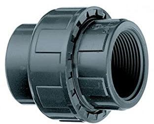 INTERPLAST Raccord Union Mixte 3 pièces Ø50 x 1 1/2-16 Bars