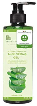 Aloe Vera Gel Vegan | KOSMETIKANALYSE: SEHR GUT | Natürlich & 250 ml | Premium Qualität aus ECHTEM SAFT, NICHT PULVER