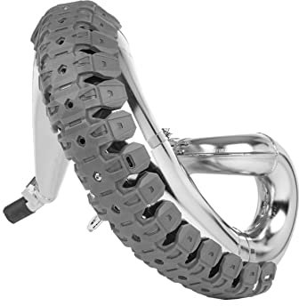 Polisport 8469200005 - Armadillo Pipe Protector de Escape Universal para Motos de 2 Tiempos Fabricado en Acero Inoxidable y elastómero Ligero Resistente a Las Altas temperaturas en Color Nardo Gris