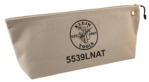 Klein Tools Segeltuchtasche mit Reißverschluss groß Natur 5539LNAT