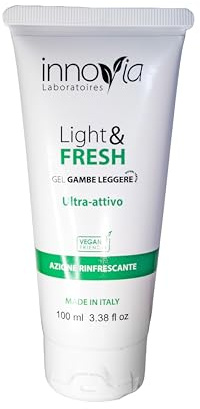 Gel Gambe Leggere Rinfrescante 100 ml - Gel Effetto Freddo Gambe Stanche e Pesanti - Drenante e Sgonfiante - Circolazione, Effetto Anticellulite - 100% Made in Italy