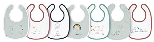 LÄSSIG Baby Kleinkind Lätzchen Set 7 Stk. mit Klettverschluss./Garden Explorer unisex
