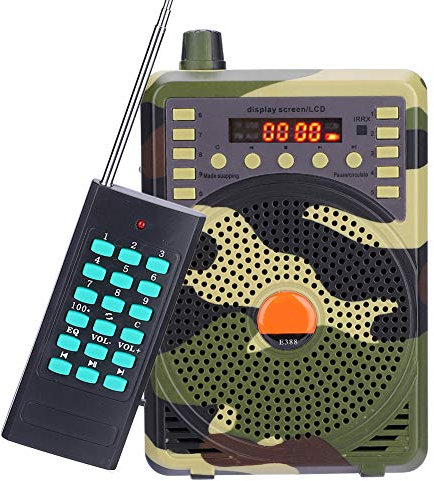 DaMohony Elektronischer Vogelrufer, tragbar, Jagd, Vogel, Anrufer, Player, Fernbedienung, MP3-Lautsprecher, wiederaufladbar