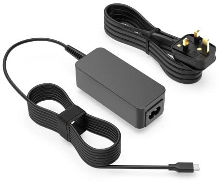Chromebook Charger Fit for Lenovo Chromebook, USB C, 45W, Fast Charging