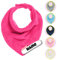 Kinder Halstuch | Baby Dreieckstuch | bestickt mit Namen | personalisiert | warm und flauschig | Wunschname (Pink)
