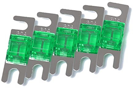 5 Kfz Sicherungen Schraubsicherung -ANL-Sicherung 30 Ampere 40 Ampere 60 Ampere 80 Ampere 100 Ampere Kfz Sicherungen Set